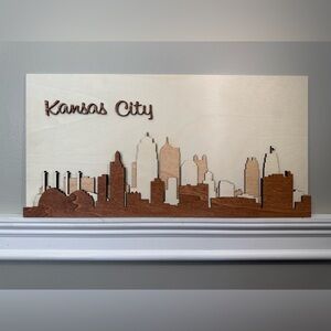 Custom Any City Skyline Wooden Wall Art